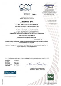 arsonsisi ISO 90012015 liquid coatings arsonsisi ISO 90012015 liquid coatings